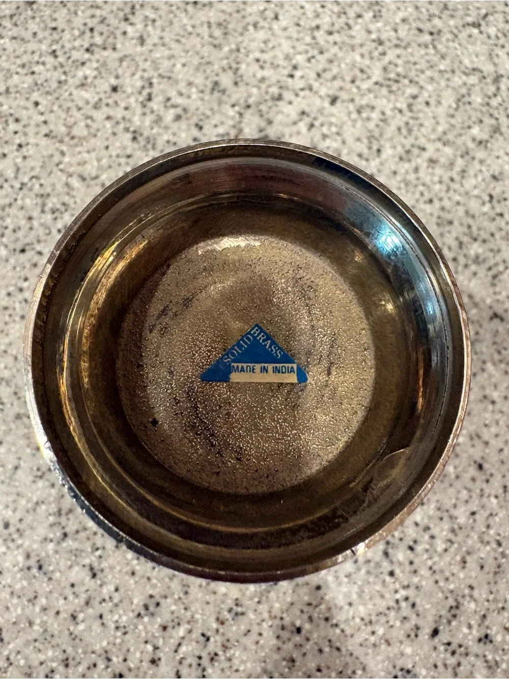 Vintage Indian brass vase - Picture 6 of 7